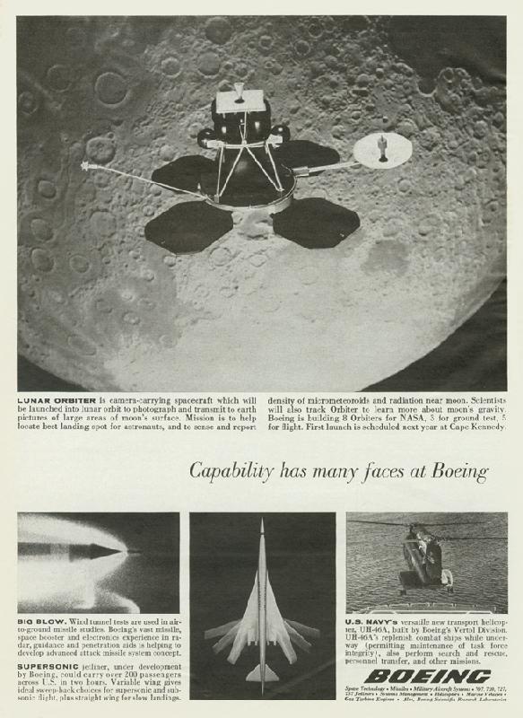 Boeing: Lunar Orbiter, 1965