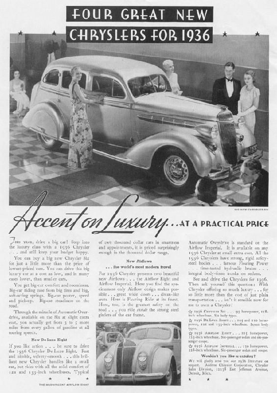 Accent on luxury... at a practical price, 1935