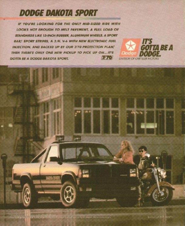 Dodge Dakota sport, 1988