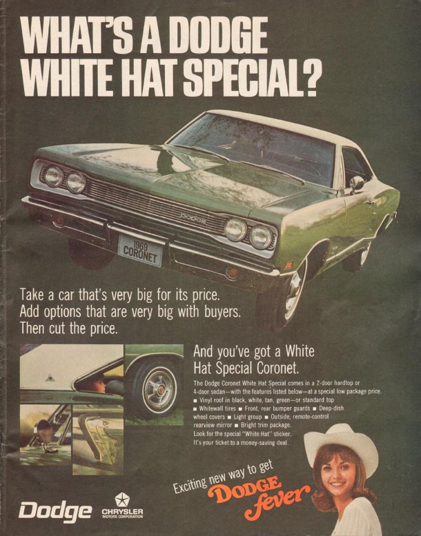 What's a Dodge white hat special?, 1969