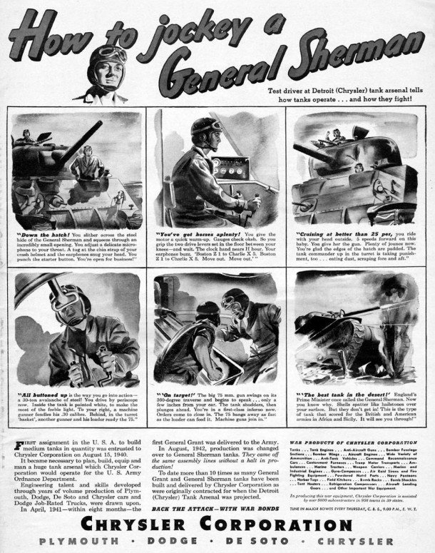 How to jockey a general sherman, 1943