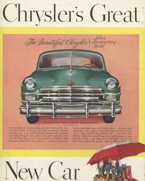 Chrysler's great, new car, 1949