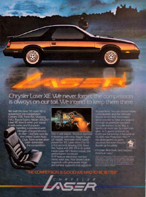 Chrysler Laser XE, 1985