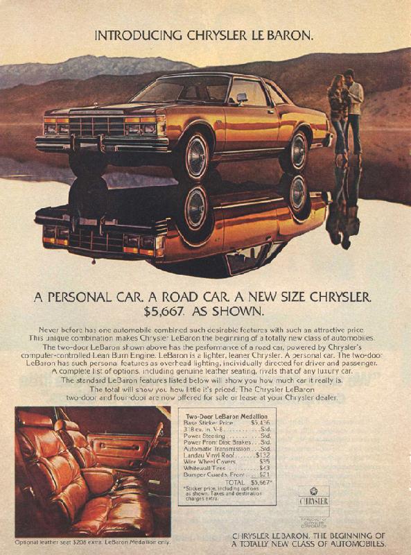 Introducing Chrysler Le Baron, 1977