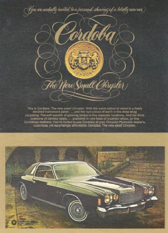 The new small Chrysler, 1975