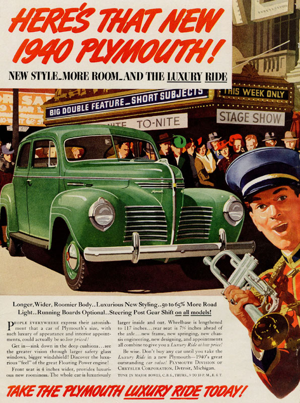 New style, more room and the luxury ride, 1939