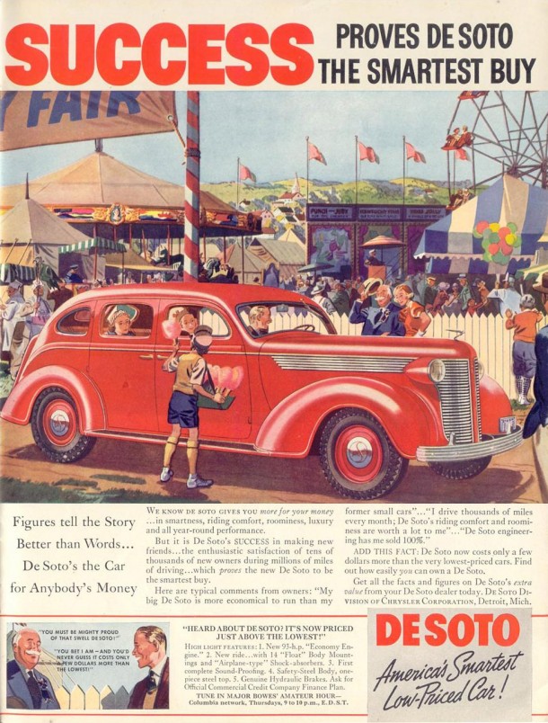 Success proves De Soto the smartest buy, 1937