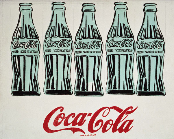 Coca-Cola 5 bottles by Andy Warhol 1962