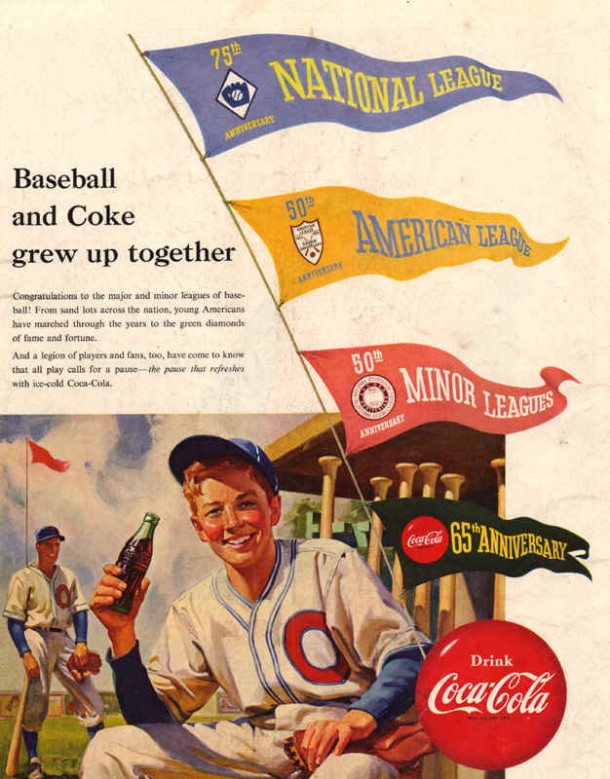 Baseball and Coke grew up together 1951