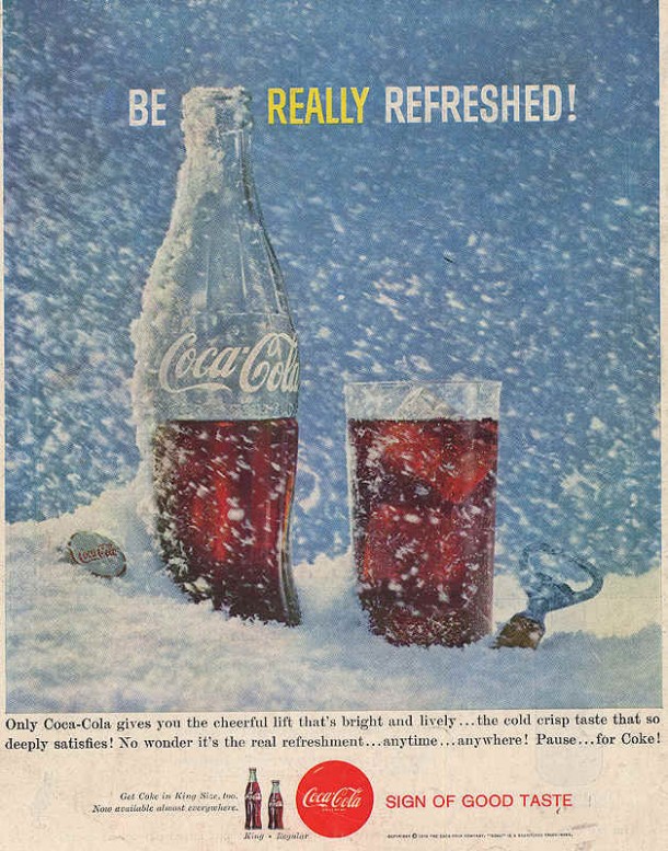 Coca-Cola be really refreshed 1959