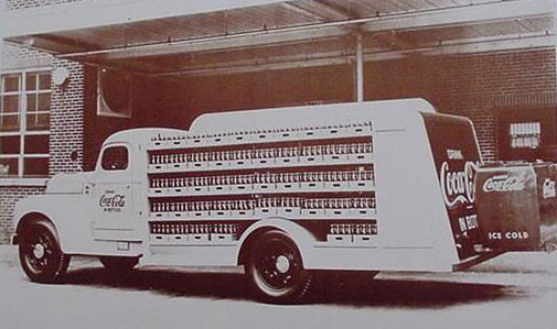 Coca Cola Alabama Bottling Delivery Truck 1940's