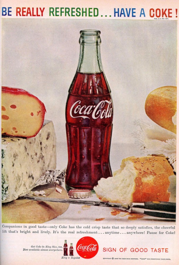 Coca-Cola "Companions in good taste" 1959