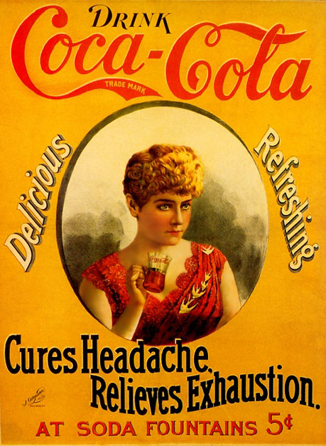 Cures Headache, Relieves Exhaustion (with Hilda Clark) 1890s