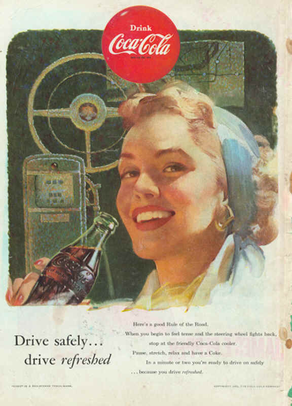 Drive safely... drive refreshed 1953