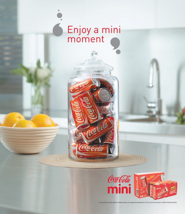 Coca-Cola mini cans "Enjoy a mini moment", 2009