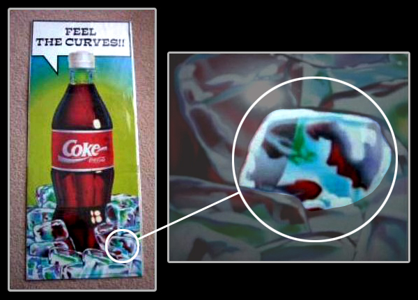 Coca-Cola poster "Feel The Curves!!" 1995