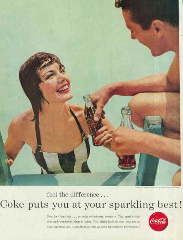 Coca-Cola feel the difference 1956