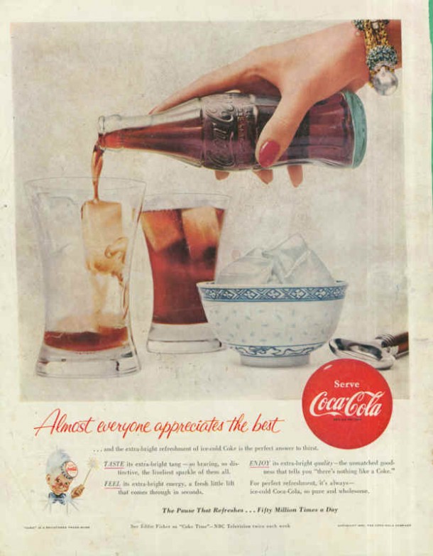 Coca-Cola fifty million times a day 1955