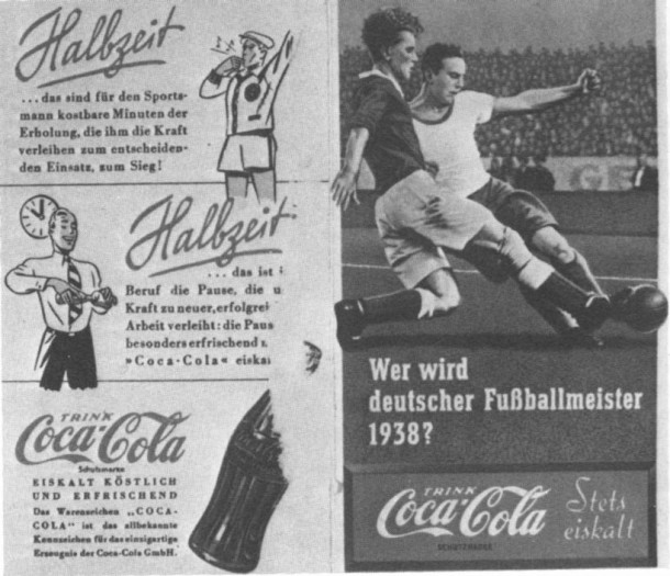 Coca-Cola football Nazi Germany 1938