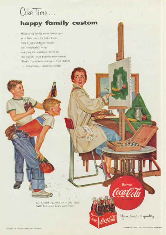 Coke time... happy family custom 1954