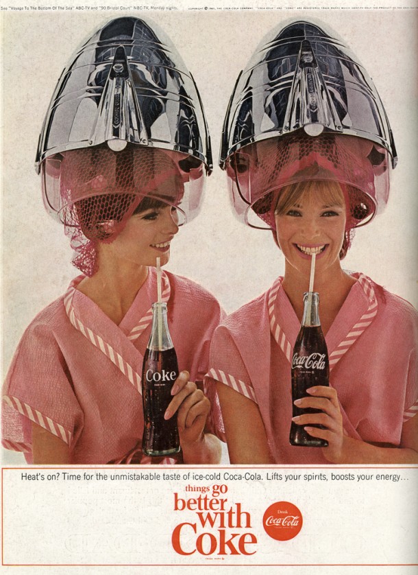 Time for the unmistakable taste of ice-cold Coca-Cola 1960s