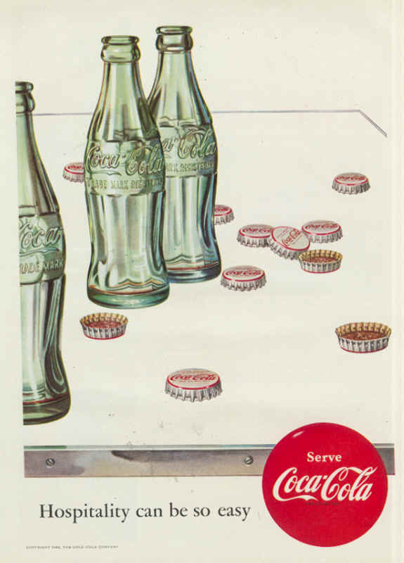 Coca-Cola hospitality can be so easy 1952