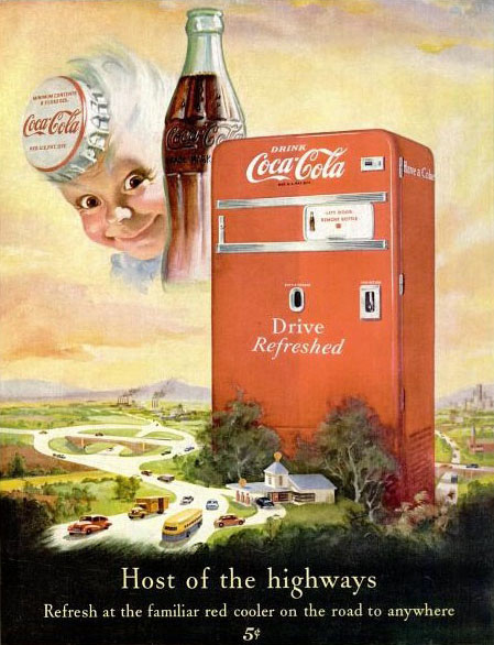 Coca-Cola host of the highways 1950