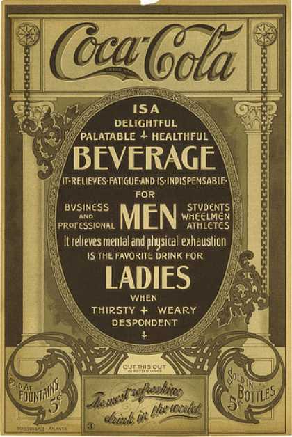 Coca-Cola is a delightful palatable healthful beverage 1905