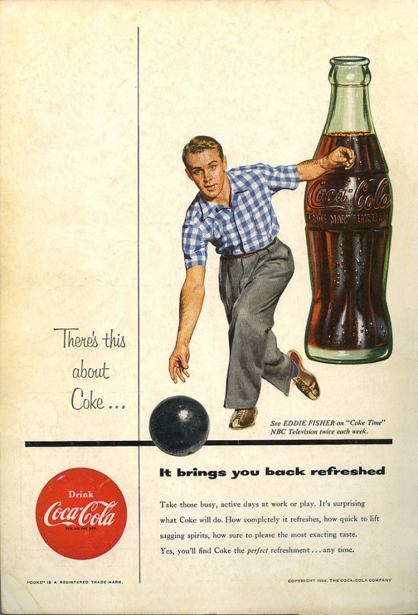 Coca-Cola It brings you back refreshed 1954