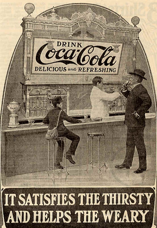 It satisfies the thirsty and helps the weary 1905