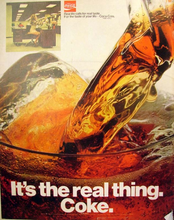 It's the real thing, Coke #1 1970