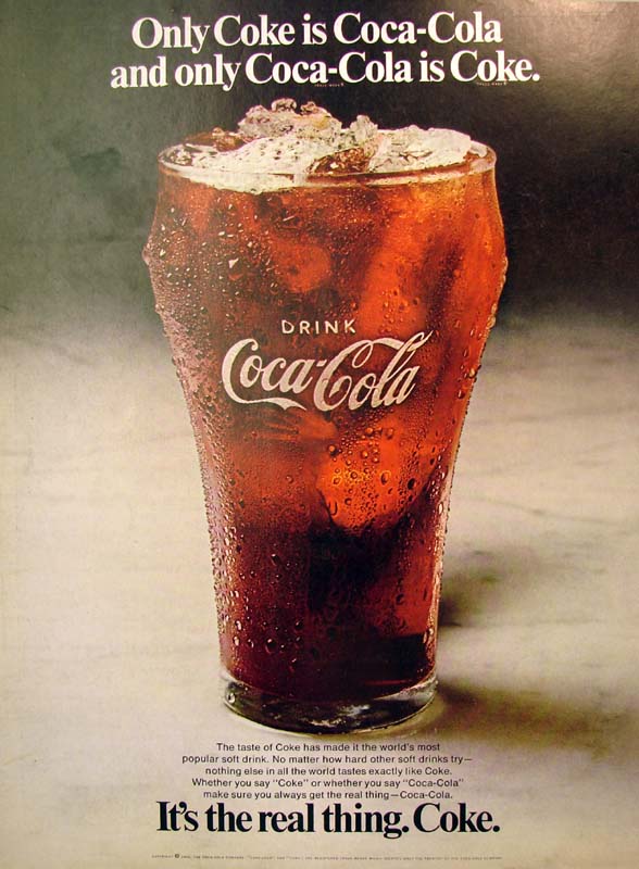 It's the real thing, Coke #7 1970 