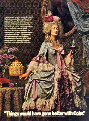 Coca-Cola Marie Antoinette 1969