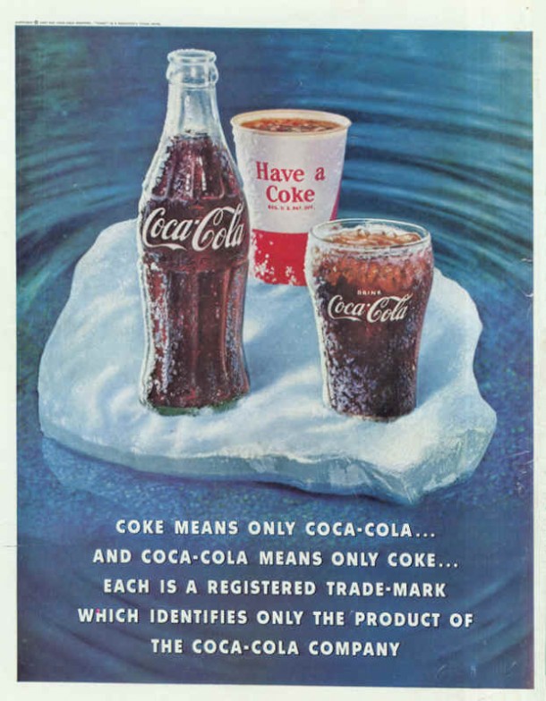 Coke means only Coca-Cola 1960