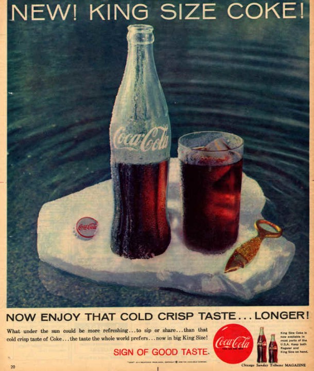 New! King size Coke! 1958