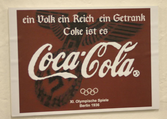 Ein Volk, Ein Reich, Ein Getrank (One People, One Nation, One Drink) Olympic Games in Berlin 1936