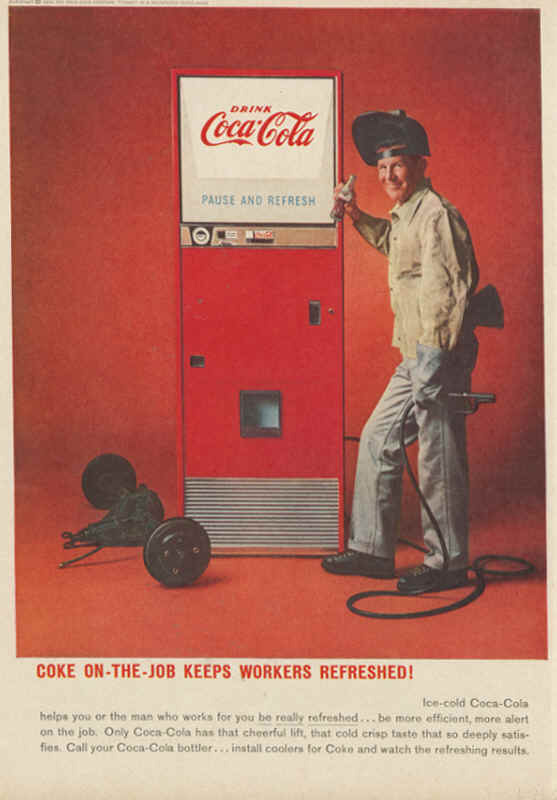 Coke on-the-job keeps workers refreshed! 1959