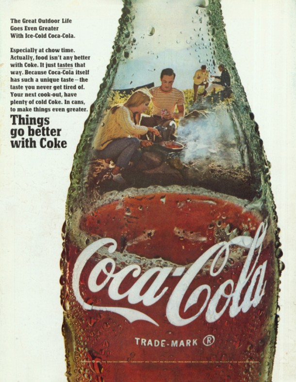 The great outdoor life goes even greater with ice-cold Coca-Cola, 1968