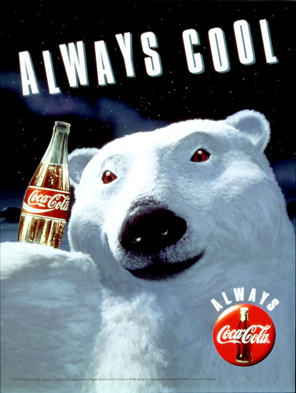 Coca-Cola polar bear "Always cool" 1993