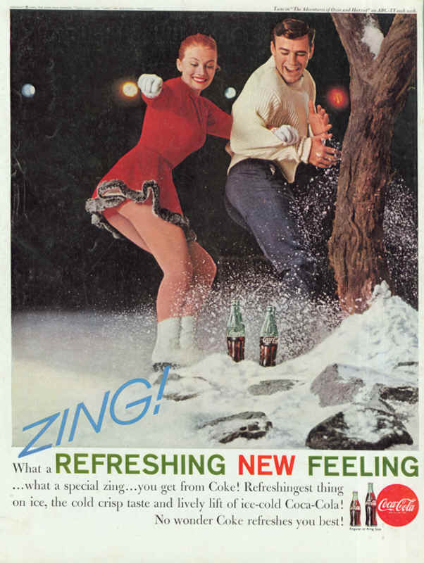 Coca-Cola Refreshingest thing on ice 1961