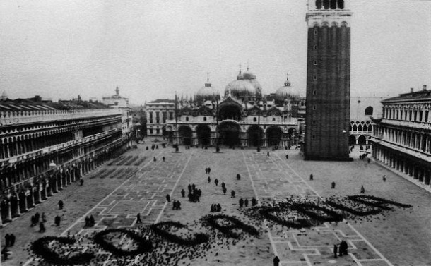 Coca-Cola St Marc's square in Venice 1960s