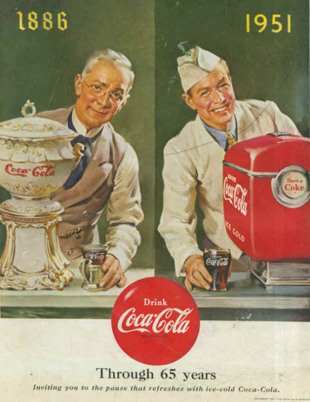 Coca-Cola through 65 years 1951