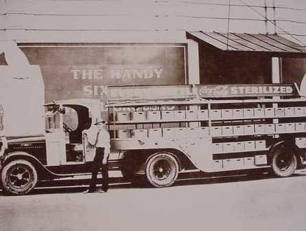 Coca Cola Truck 1930's Featuring the Handy 6 Pack