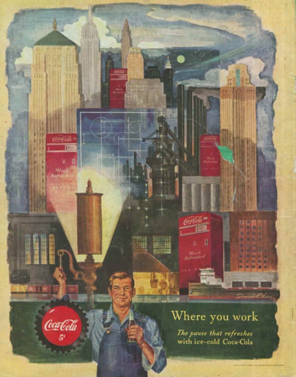 Coca-Cola where you work 1950