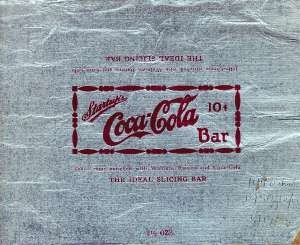 Foil Coca-Cola candy wrapper, 1925