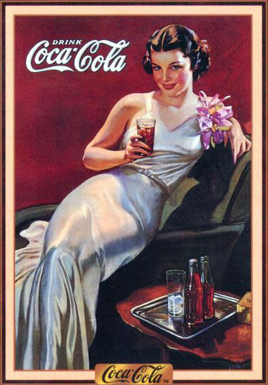 Coca-Cola pin-up girl by Gil Elvren 