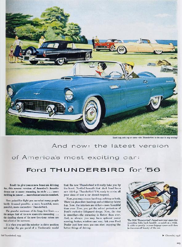 America's most exciting car: Ford Thunderbird, 1956