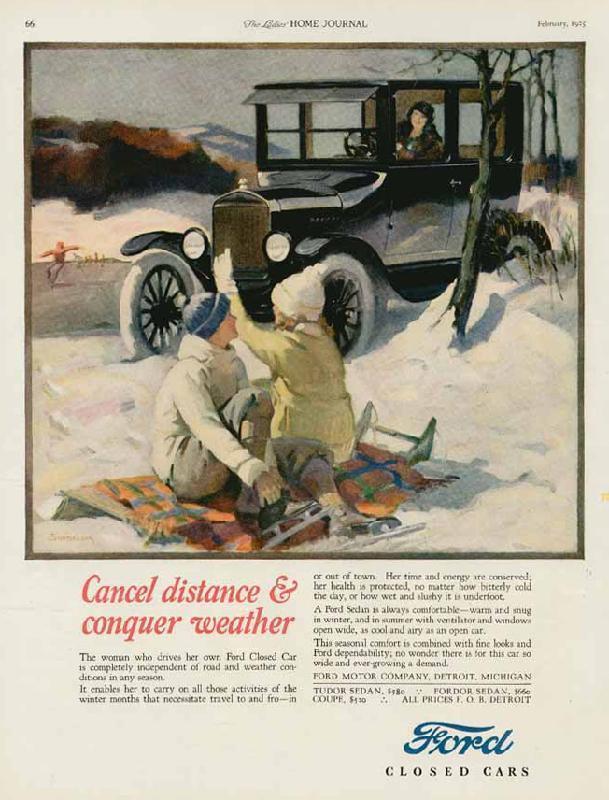 Cancel distance & conquer weather, 1925