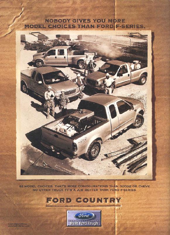 Nobody gives you more model choices than Ford F-series, 1999