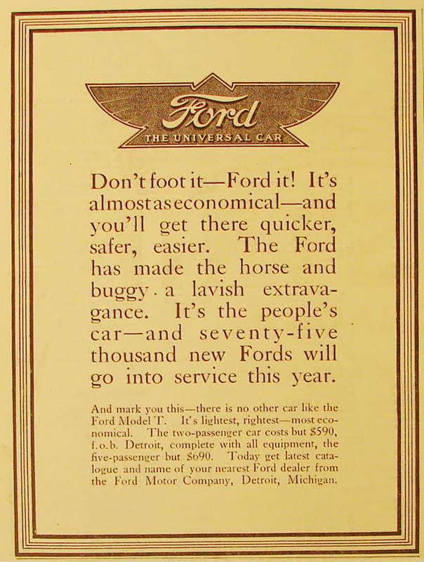 Don't foot it - Ford it! , 1912